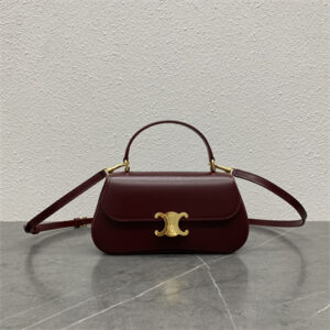 Celine TEEN LOLA in shiny calfskin Bordeaux Color