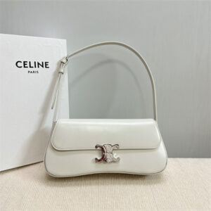 Celine Medium LOLA In Shinny Calfskin White