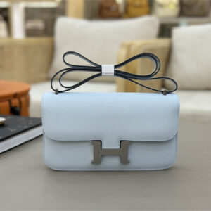 Constance Elan Epsom Leather  Gold/Silver Tone Hardware Blue Brume Color HS(With Mirror)