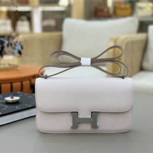 Constance Elan Epsom Leather  Gold/Silver Tone Hardware Mauve Pale Color HS(With Mirror)