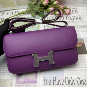 Constance Elan Epsom Leather  Gold/Silver Tone Hardware Anemone Color HS(With Mirror)