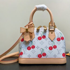 L.V X TM Alma BB Bag Monogram cherry coated canvas M14234
