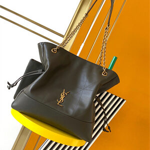 Y.S.L Jamie Shopping Bag In Lambskin Lt Musk Color