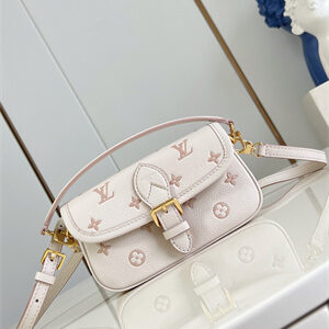 L.V Nano Diane Monogram Embossed grained cowhide leather Bicolor Eden M13642