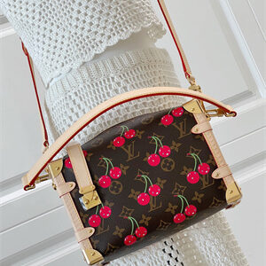 L.V X TM SIDE TRUNK MM Monogram Cherry coated canvas  M14278