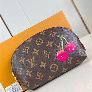 LV x TM Cosmetic Pouch PM Monogram Canvas With Cherry M13766