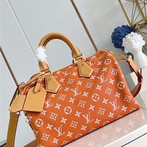 L.V Speedy P9 Bandoulière 30 Monogram Soft Calfskin Orange