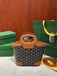 Goyard Beluga Mini Bag Goyardine Canvas & Chevroches Calfskin Black &Tan