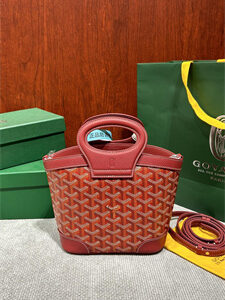 Goyard Beluga Mini Bag Goyardine Canvas & Chevroches Calfskin Red