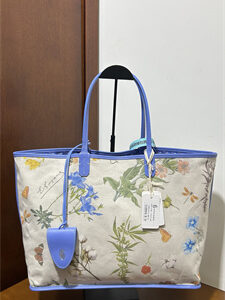 Goyard Saint Louis PM Bag In Goyardine Canvas & Chevroches Calfskin Iris