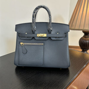 Birkin Colormatic Bag Swift Leather 25/30 Gold/Silver Hardware In Ardoise Color HS