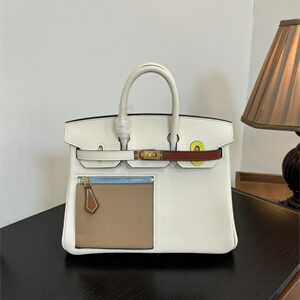 Birkin Colormatic Bag Swift Leather 25/30 Gold/Silver Hardware In Nata/Chai/Cuivre/Lime/Mauve Sylvester Color HS
