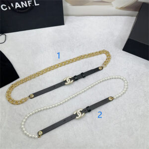 Chanel Belts In Lambskin 15MM In Black Color Options