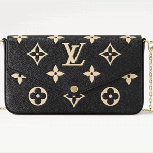 L.V Felicie Pochette Monogram Empreinte Black/Beige M82479 TOP
