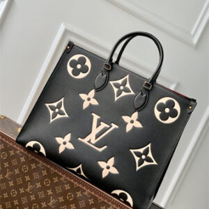 L.V ONTHEGO GM Monogram Empreinte Black/Beige M45945