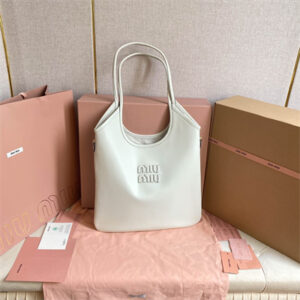 MiuMiu Ivy Leather Bag White Color