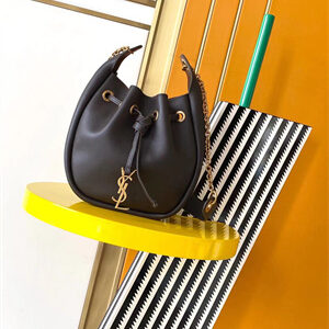 Y.S.L Bucket Bag In Fondant Calfskin
