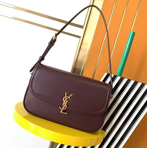 Y.S.L SOLFERINO MEDIUM IN BOX SAINT LAURENT ROUGE CABERNET Color