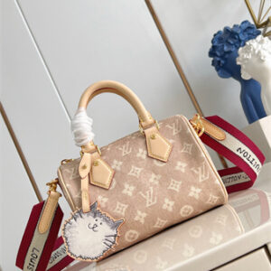 L.V Speedy Bandoulière 20 Meowgram coated canvas M15151