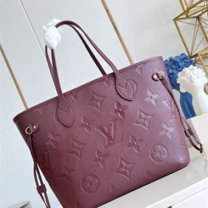 L.V Neverful MM Monogram Empreinte Grenat M25855