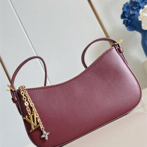 L.V Pochette LV Bloom Calfskin Leather Grenat M25525