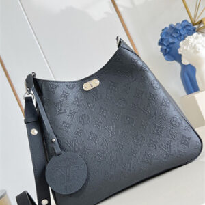 L.V All Around MM Perforated Mahina Taurillon leather Black M14618