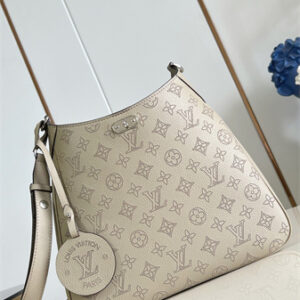 L.V All Around MM Perforated Mahina Taurillon leather Galet M14617