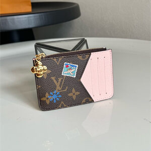 L.V Romy Card Holder Vivenne WinteryTravel Monogram Canvas Pink M15333