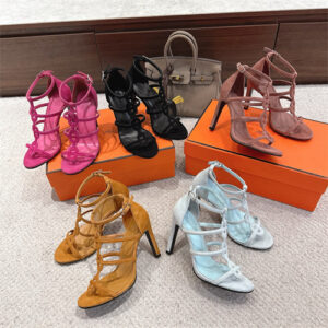 Hermes Magic 105 High Heel Sandal Suede  Goatskin 5 color options 39490