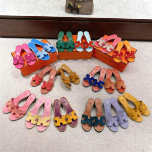 Hermes Oasis Sandal Suede Goatskin 16 color options 39494