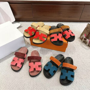 Hermes Men&Women Chypre Sandal In Suede Goatskin 4color options 39499