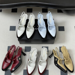 Chanel Slingback Pump High heel 75MM Lambskin&Patent Calfskin 5options 39750