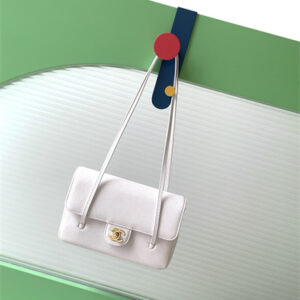 Chanel 26P Preppy Coco Small Flap bag Grained Calfskin Gold-Tone Metal White AS6130