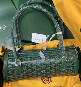 Goyard Bonbonnière bag Goyardine Canvas & Chevroches Calfskin Green