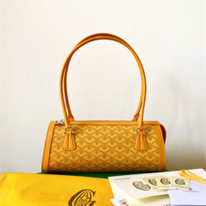 Goyard Bonbonnière bag Goyardine Canvas & Chevroches Calfskin Yellow