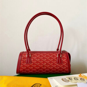 Goyard Bonbonnière bag Goyardine Canvas & Chevroches Calfskin Red
