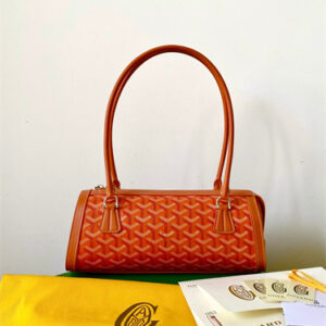 Goyard Bonbonnière bag Goyardine Canvas & Chevroches Calfskin Orange