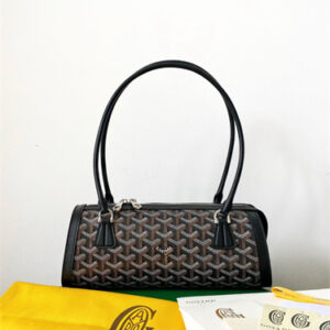 Goyard Bonbonnière bag Goyardine Canvas & Chevroches Calfskin Black