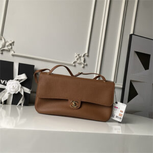 Chanel Maxi Flap Bag Medium Grained Calfskin & Gold Tone Metal Camel AS6231
