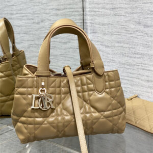 CD Small TOUJOURS BAG Macrocannage Calfskin Caramel