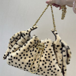 Chanel 25 Mini Handbag Pony Hair Fur,Lambskin &Gold Tone Metal Beige/Black AS5631 Top