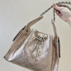 Chanel 25 Small Handbag Grained Calfskin Gold Tone Metal Rose Gold Color AS5293 TOP