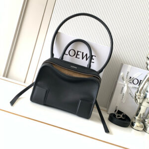 Loewe Small Amazona 180 bag in soft calfskin Black